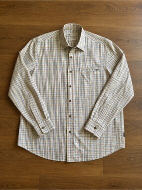 Beretta XL Mens Plaid Button Down Shirt Country Check Hunting Outdoor Long Sleev